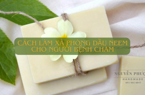 Cách làm xà phòng dầu neem cho người bệnh chàm