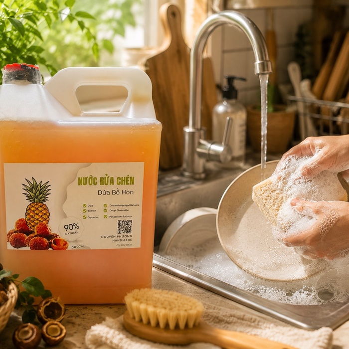 Nước rửa chén dứa bồ hòn