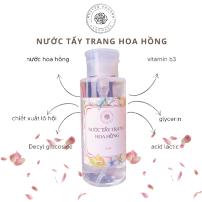 Thành phần nước tẩy trang hoa hồng Nguyễn Phượng