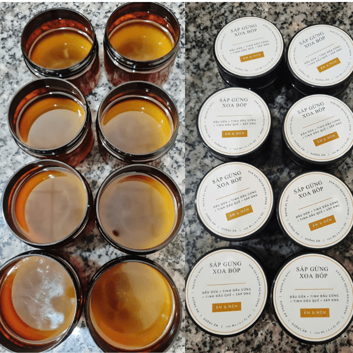 Sáp gừng xoa bóp