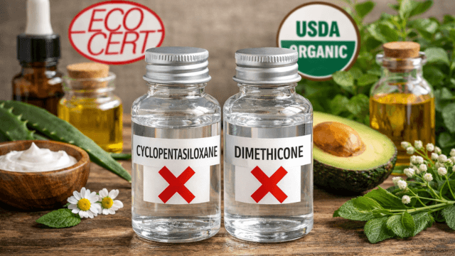 Cyclopentasiloxane và Dimethicone