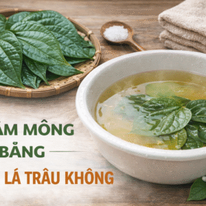Ngâm mông bằng lá trầu không